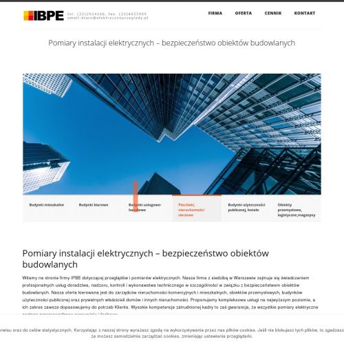 Pomiar instalacji odgromowej - łódź