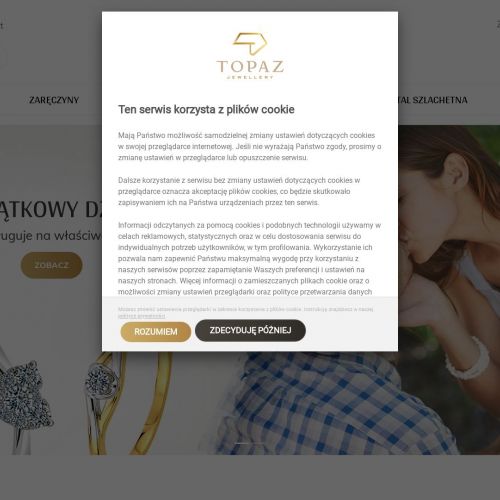 Pierscionek z szafirem - Bydgoszcz