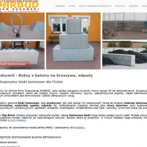 Oporowe bloki betonowe w Rzeszowie