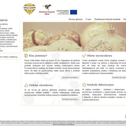 Szklane bombki choinkowe - Kielce