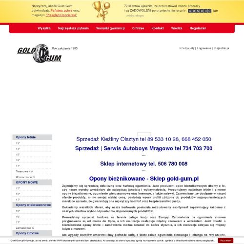 Najtańsze opony zimowe - Olsztyn