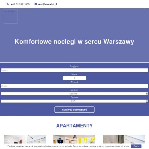 Warszawa - wynajem kawalerki krótkoterminowo