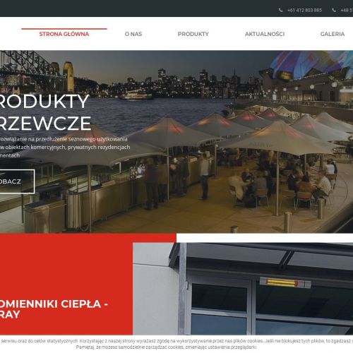 Parasole całoroczne do restauracji