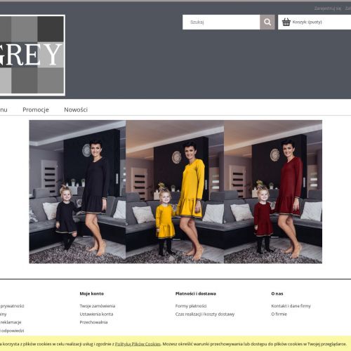 Sukienka świąteczna mama córka