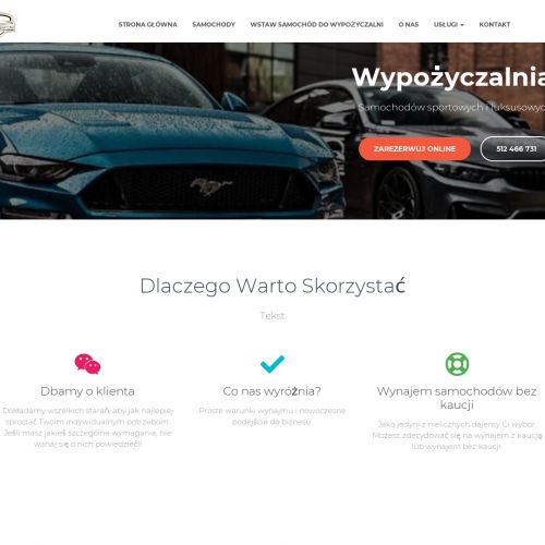 Wypożyczalnia aut luksusowych łódź - Warszawa