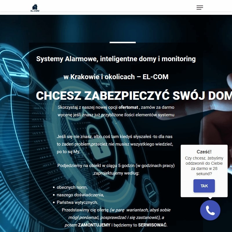 Instalowanie kamer monitoringu - Kraków