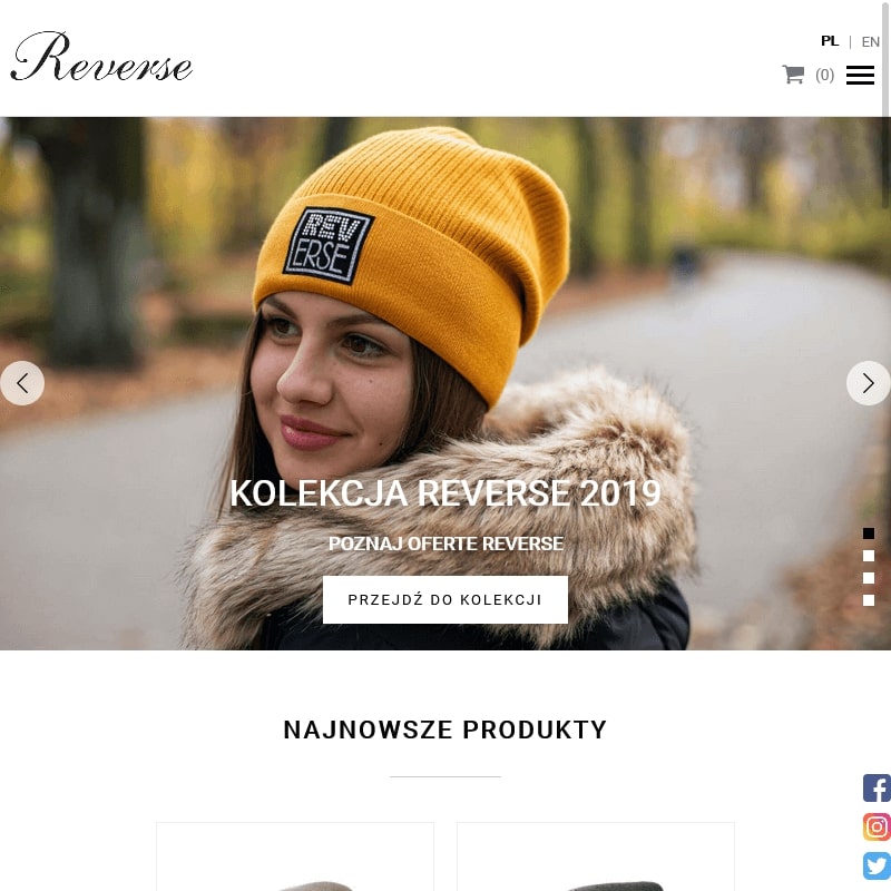 Łódź - czapki damskie na zime