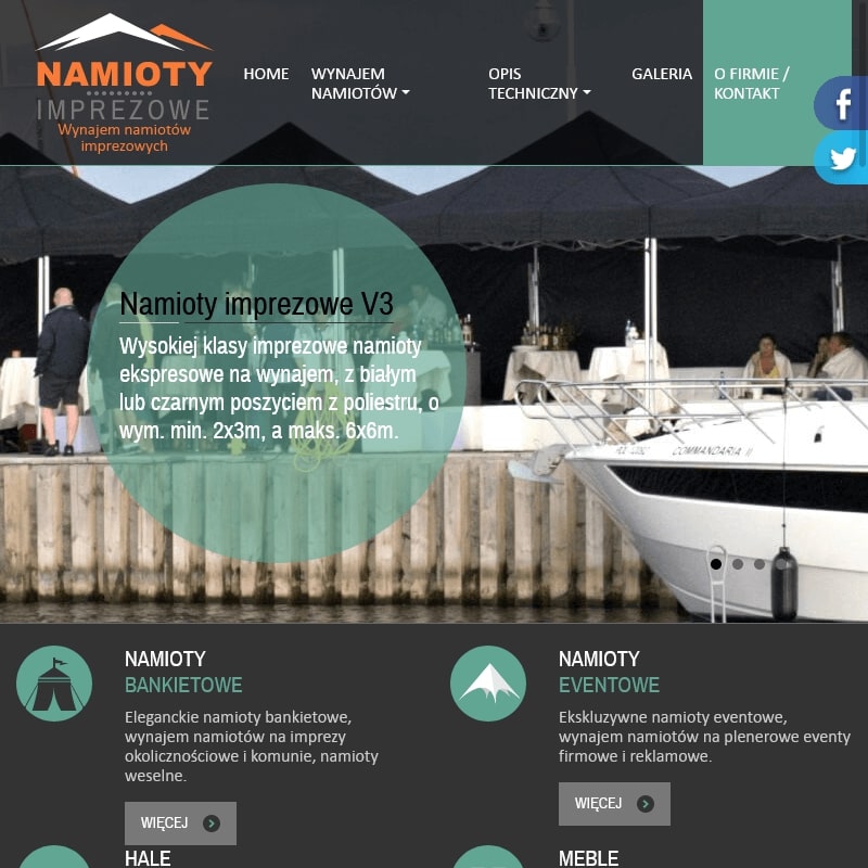 Namioty weselne z podłogą wynajem - Warszawa