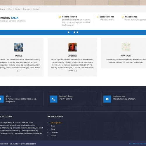 Hurtownia odzieży używanej - Brzesko