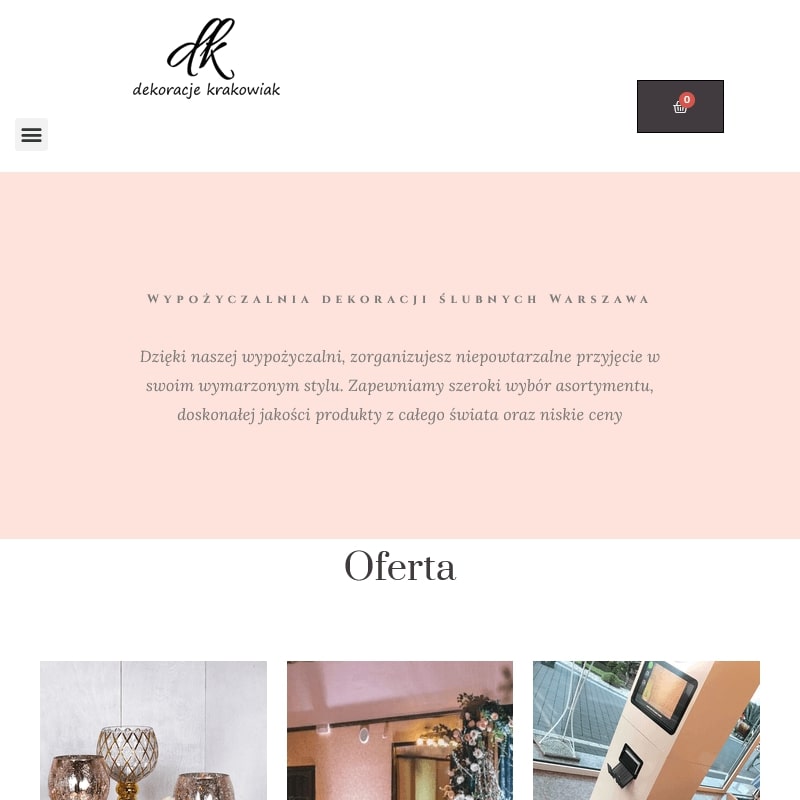 Szklane podtalerze wypożyczalnia w Warszawie