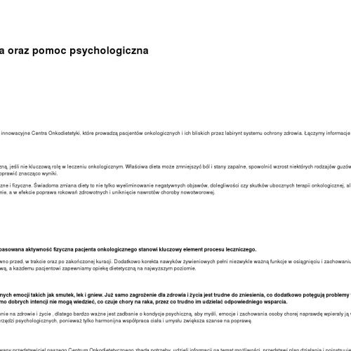 Bydgoszcz - psycholog onkologiczny online