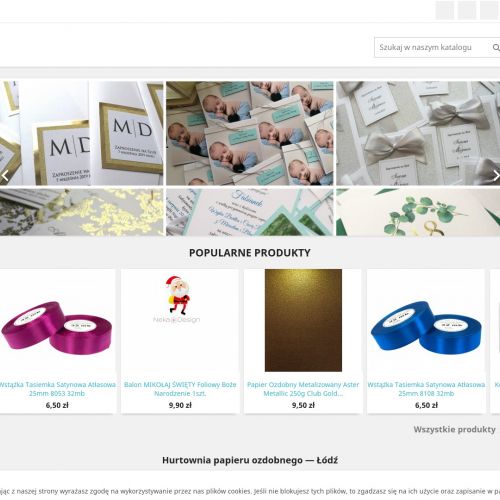 Łódź - papier opalizujący