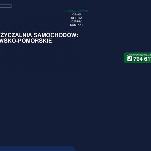 Wypożyczalnia samochodów inowrocław cennik w Inowrocławiu