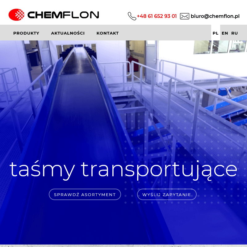 Poznań - taśmy transportujące łódź