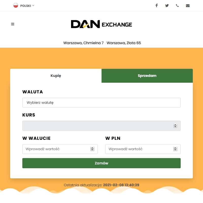 Kurs euro kantory Warszawa