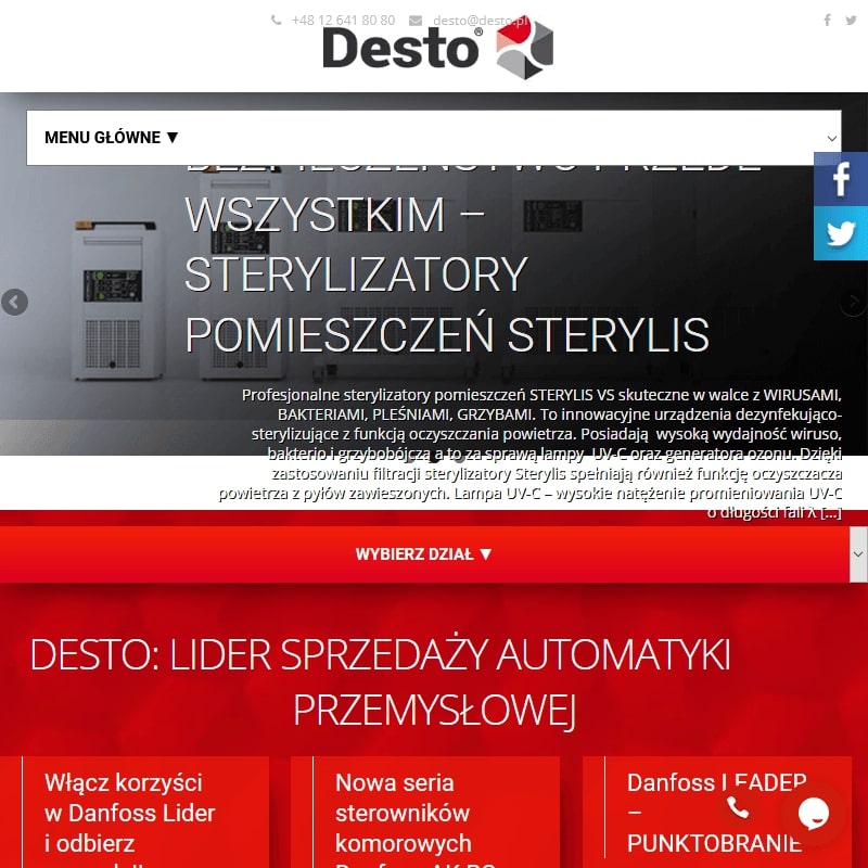 Regulator temperatury do chłodni