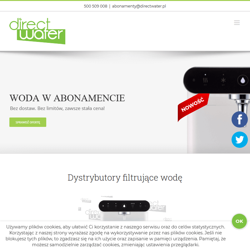 Domowy dystrybutor wody