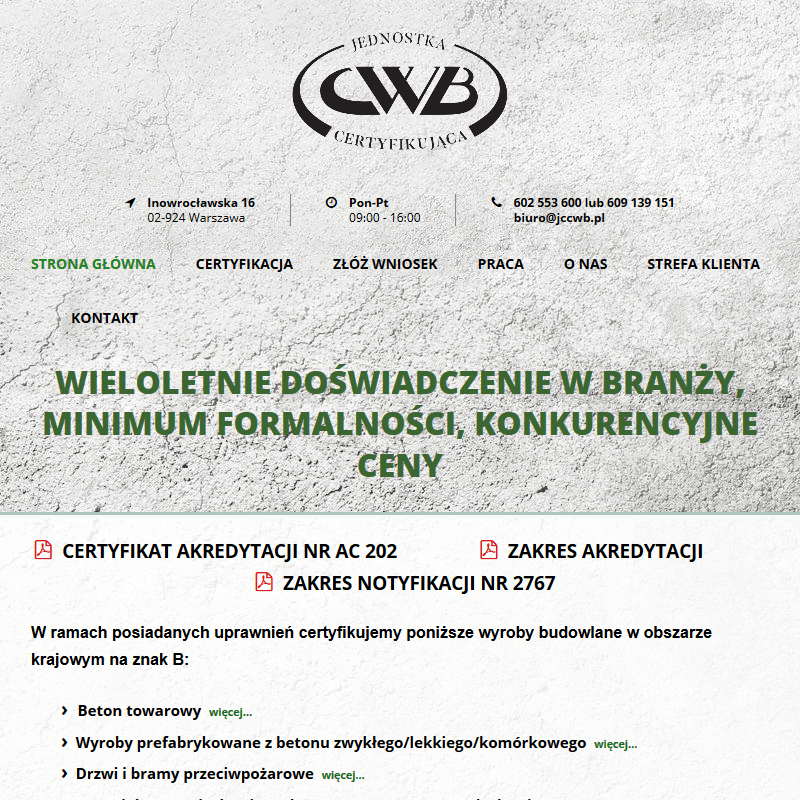 Jednostka certyfikująca cwb