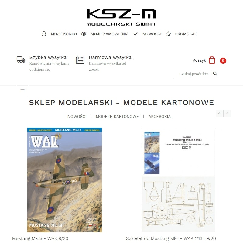 Plastikowy model do sklejania