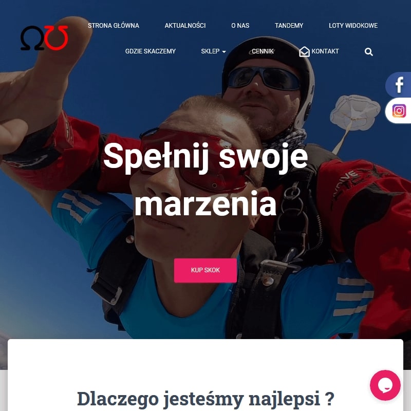 Katowice - skok ze spadochronem w tandemie cena