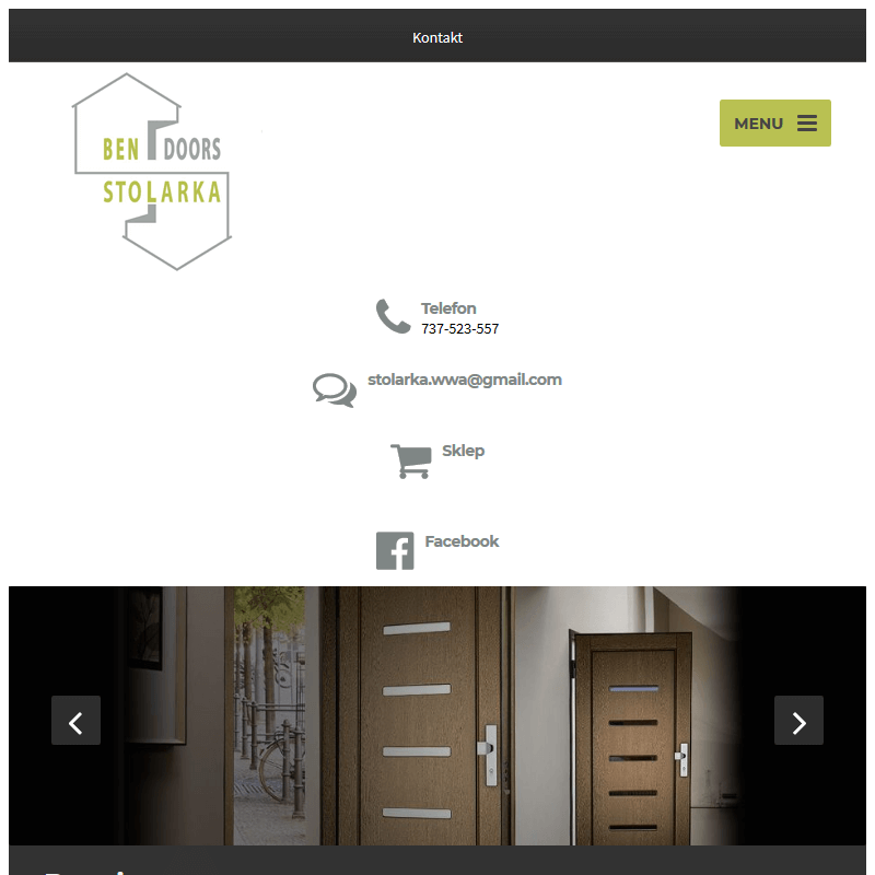 Drzwi zewnętrzne do domu w Warszawie