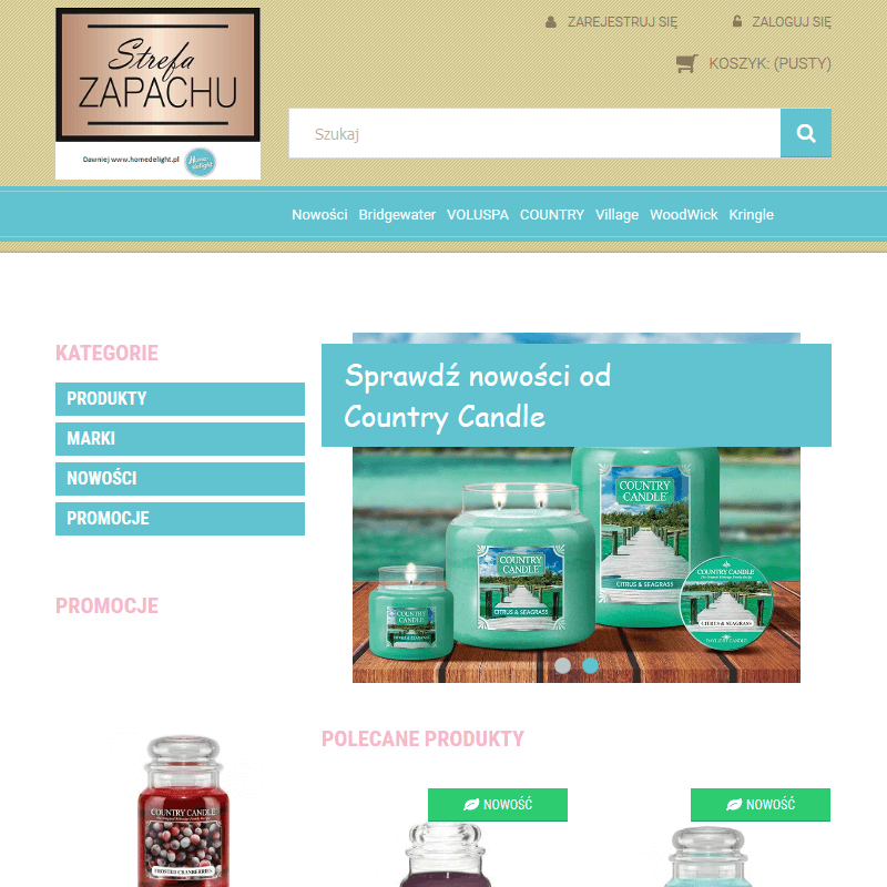 Świeczki zapachowe country candle - Wieluń