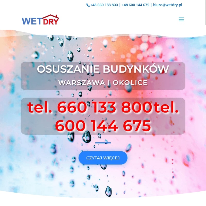 Osuszanie podposadzkowe w Warszawie