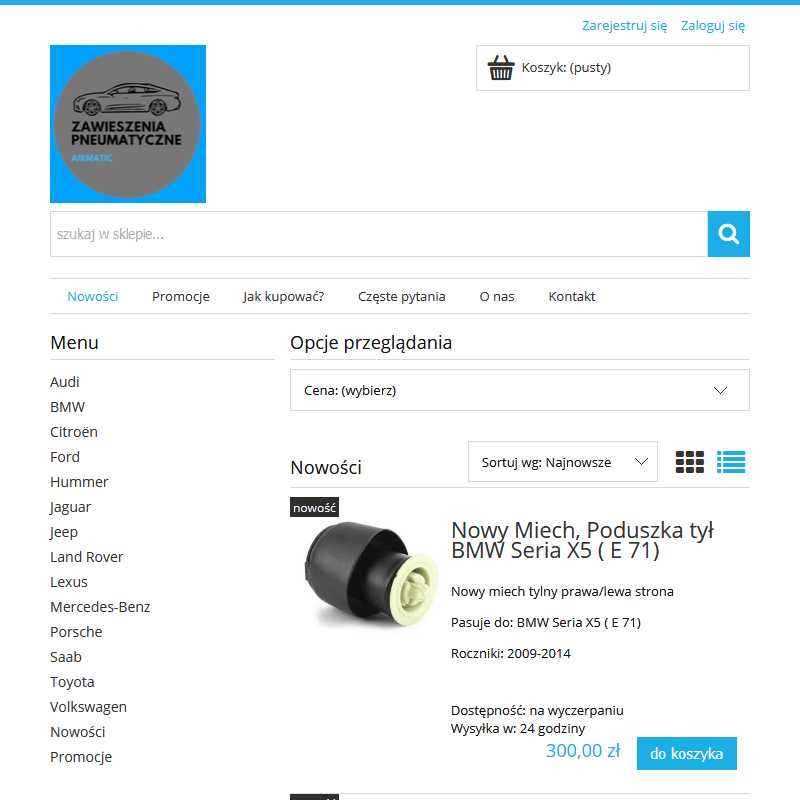 Kompresor zawieszenia mercedes